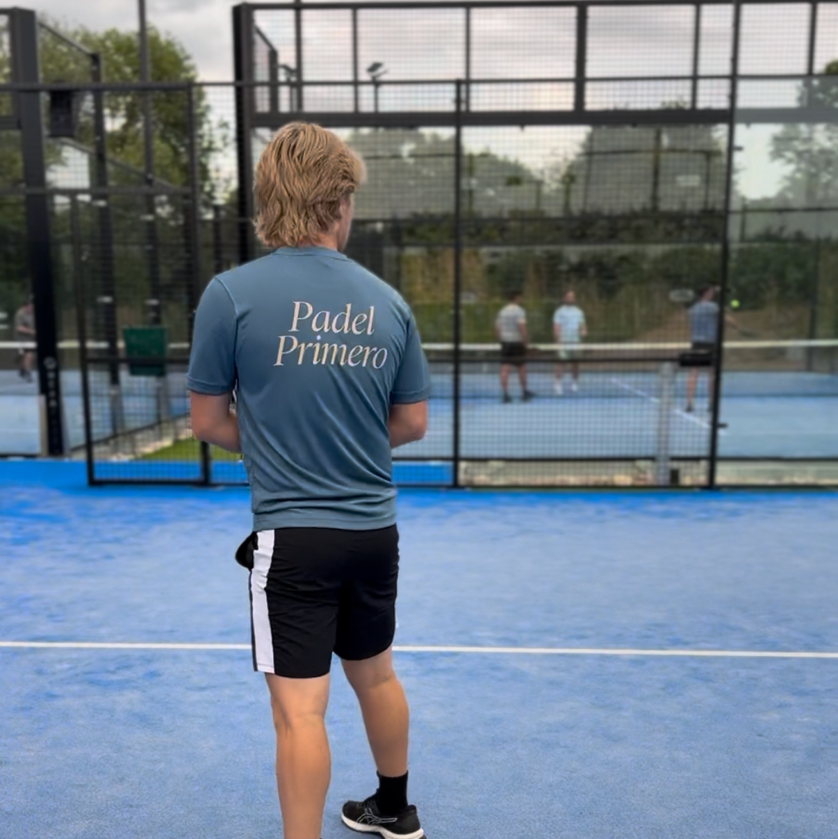 Premier Performance Tee - Airforce Blue/Cream