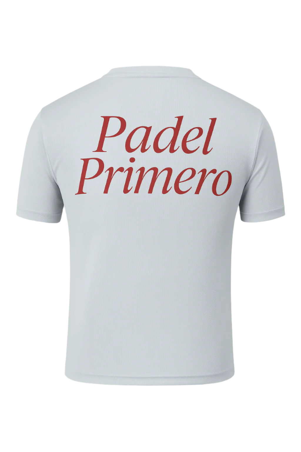 Premier Performance Tee - Light Grey/Red